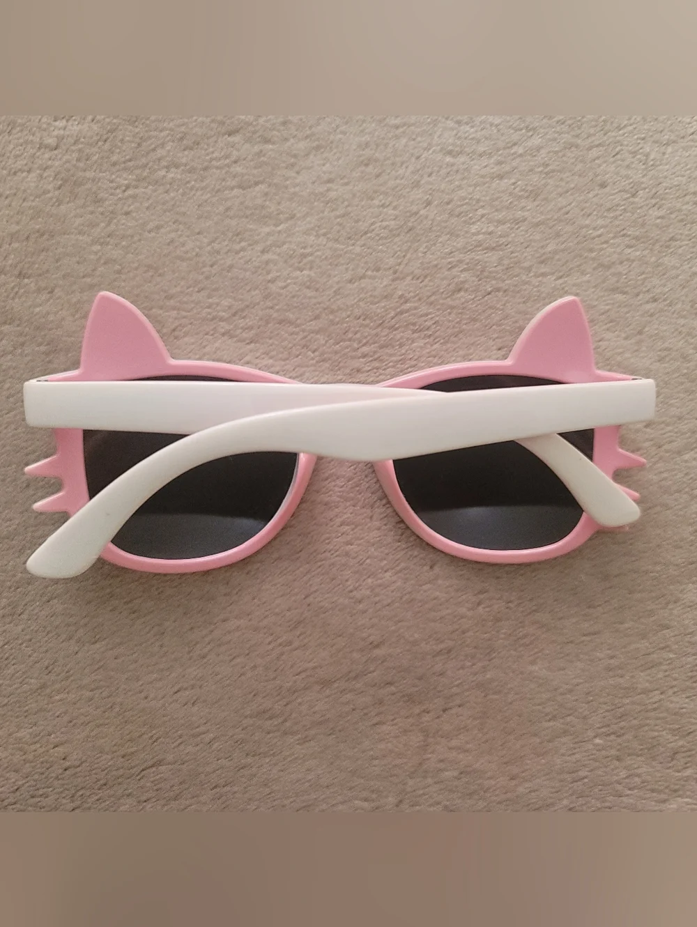 H&M Girl White/Pink Cat Ears/Whiskers Sunglasses Size +3